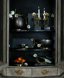 Michael Aram Anemone Large Black Marble Cheese Board with Knife - 175034