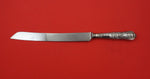 English Estate Sterling Silver Wedding Cake Knife Shell Queens Handle Orig 12.5"