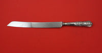 English Estate Sterling Silver Wedding Cake Knife Shell Queens Handle Orig 12.5"