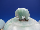 Jade by Edward Farmer Urn Light Vermeil Sterling Fittings Jade Elephant (#7950)