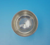 George Sharp Coin Silver Salt Cellars Pair with Band of Engraved Design (#3742)