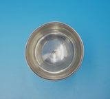 George Sharp Coin Silver Salt Cellars Pair with Band of Engraved Design (#3742)