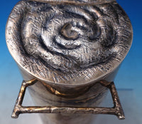 Italian Sterling Silver Box in Log Form w/Applied Branch Handle Feet (#7456)
