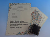 14k FIligree Diamond Bar Pin w/Platinum Synthetic Lab-Created Sapphires (#J6956)