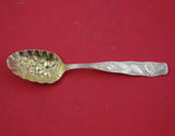 Orchids by Towle Sterling Silver Preserve Spoon GW w/ fruit in bowl  6 7/8"
