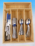 Japanese 950 Sterling Silver Flatware Set Service 24 pieces Engraved Dragon