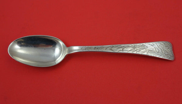 Lap Over Edge Acid Etched By Tiffany Sterling Place Soup Spoon w/ willow  7"