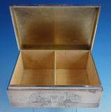 Asprey Sterling Silver Humidor Box Finely Engraved (#1569) Exceptional!