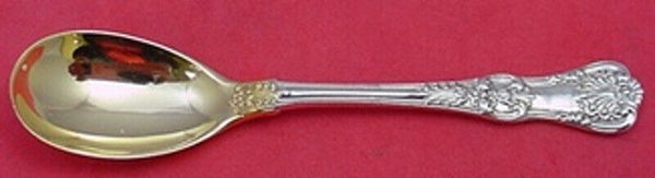 English King by Tiffany and Co Sterling Silver Egg Spoon Gold Washed 4 1/2"