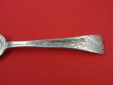Lap Over Edge Acid Etched By Tiffany Sterling Place Soup Spoon w/ willow  7"