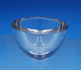 Cardinal by Grann and Laglye Crystal Salt Dip w/Sterling Silver Salt Spoon #7130