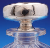 Gorham Sterling Silver Cut Crystal Glass Perfume Bottle D1668 Floral (#9145)