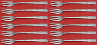 Camellia by Gorham Sterling Silver Cocktail Fork Set 12 pieces 5 5/8"