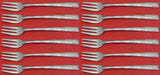 Camellia by Gorham Sterling Silver Cocktail Fork Set 12 pieces 5 5/8"