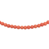 Genuine Natural Ox Blood Red Coral Bead Necklace Beads with 14k Clasp (#J7575)