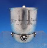 Grann and Laglye Sterling Silver Baby Cup Handrought Handle Applied Beads #8325