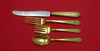 Mary II Vermeil by Lunt Sterling Silver Regular Size Place Setting(s) 4pc