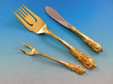 Sir Christopher Gold by Wallace Sterling Silver Flatware Set Vermeil 188 pcs Din