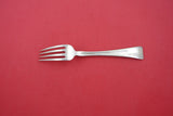 Lap Over Edge Hand Engraved By Tiffany Sterling Dinner Fork w/ flowers 8"