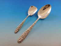 Southern Rose by Manchester Sterling Silver Flatware Set for 12 Service 57 pcs