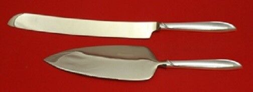 Silver Rhythm by International Sterling Silver Wedding Cake Set HHWS 2pc Custom