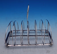 English Sterling Silver Toast Rack 5 1/2" x 6" x 4" (#7883)