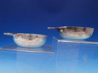 Tane Mexican Sterling Silver Dip Dish / Salsa Pair Snake Handle Hammered (#7990)