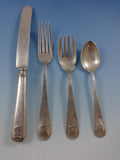 Lebolt Sterling Silver Flatware Set Hand Wrought Chicago 72 Pcs Arts & Crafts