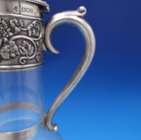 H. Woodward and Co English Victorian Sterling Claret Wine Decanter Pitcher #7524