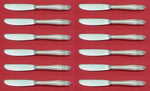 Stradivari by Wallace Sterling Silver Butter Spreader HH Mod Set 12 pcs 6 1/4"