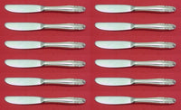 Stradivari by Wallace Sterling Silver Butter Spreader HH Mod Set 12 pcs 6 1/4"