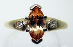 14K Gold .73ct Genuine Natural Precious Topaz Ring with Diamonds (#J3300)