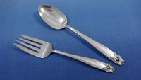 King Christian by Wallace Sterling Silver Flatware Set For 8 Service 74 Pieces