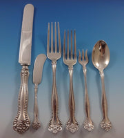 Raleigh by Alvin Sterling Silver Flatware Set For 8 Service Dinner 51 Pieces