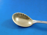 Lap Over Acid Etched by Tiffany Sterling Silver Ice Cream Spoon Ruffled GW Bird