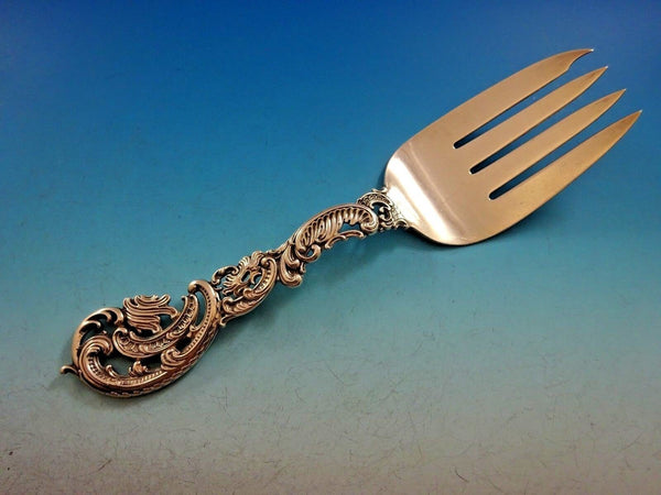 Du Barry Pierced by Durgin Sterling Silver Fish Serving Fork 9 1/4" Heirloom