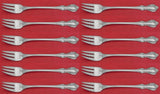 Debussy by Towle Sterling Silver Cocktail Fork Set 12 pieces 5 5/8"