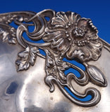 Black Starr & Frost Sterling Silver Fruit Bowl Poppy Motif #1134 12" (#7840)