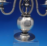 Pomegranate by Georg Jensen Sterling Silver Candelabra Pair 2-Light #324 (#4954)