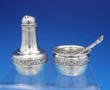 Imperial Chrysanthemum by Gorham Sterling Silver Salt Dip Pepper Set 3pc (#4107)