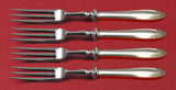Lasting Spring by Oneida Sterling Silver Fruit Fork Set 4-piece HH WS Custom 6"