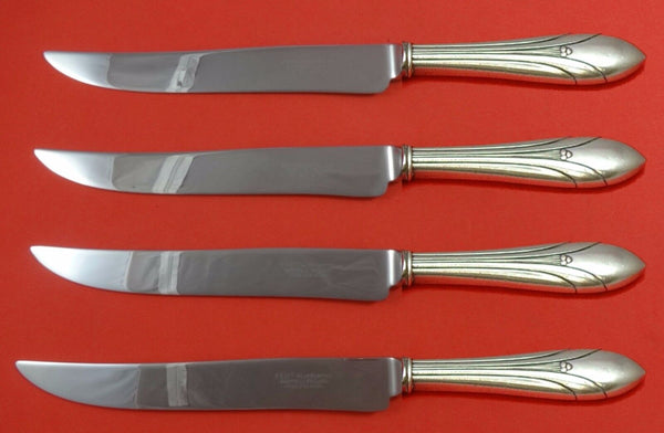 Elsinore by International Sterling Steak Knife Set 4pc Large Texas Sized Custom