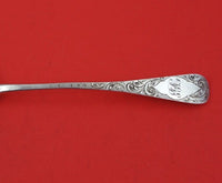 Robert Peppin English Georgian Sterling Silver Serving Spoon 9" Chased c. 1817
