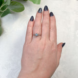 Platinum Filigree Deco .34ct Genuine Natural Aquamarine Ring Size 6 3/4 (#J7562)