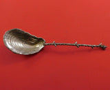 Gorham Sterling Silver Almond Scoop with Oyster Shell Bowl 5 3/4" Aesthetic