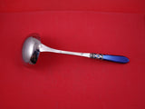 Aladdin by Bugatti Italian Italy Stainless Steel Soup Ladle w/ blue handle 12"