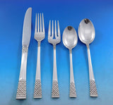 Columbine by Lunt Sterling Silver Flatware Service for 12 Set 61 pieces