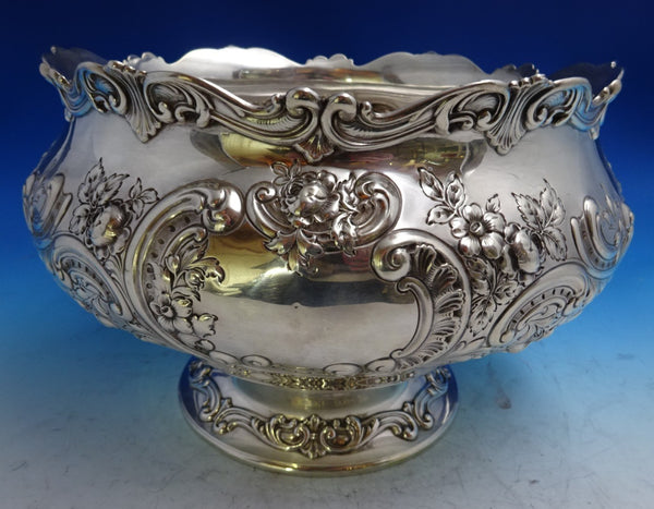 Chantilly by Gorham Sterling Silver Punch Bowl #4855 12 Pint 8" x 11" (#8623)