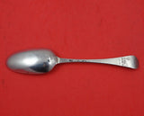 English Georgian Sterling Silver Dinner Spoon 8" w/Knights Arm Date 1856 on Back