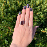18k Gold Large 9.93 Carat Genuine Rubellite Tourmaline and Diamond Ring (#J7012)